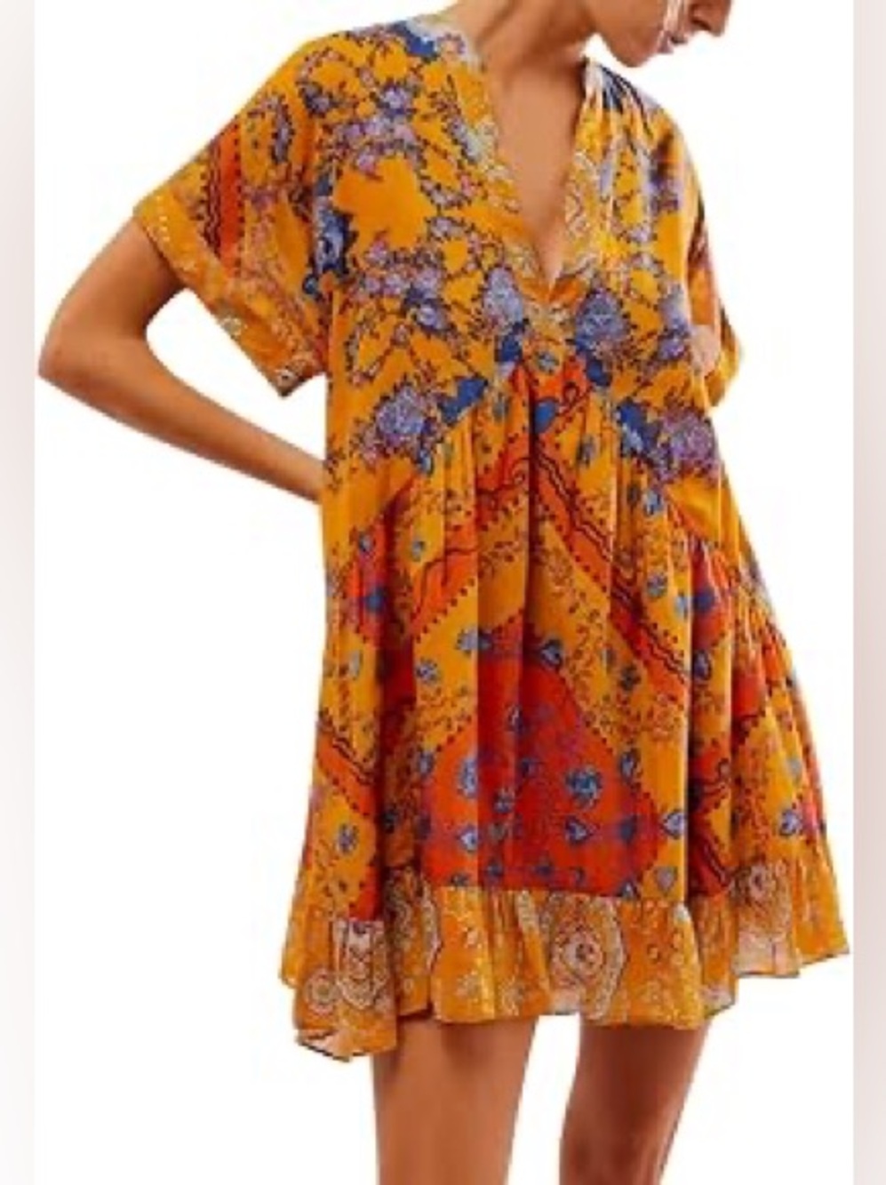 FREE PEOPLE Boho Mini Dress